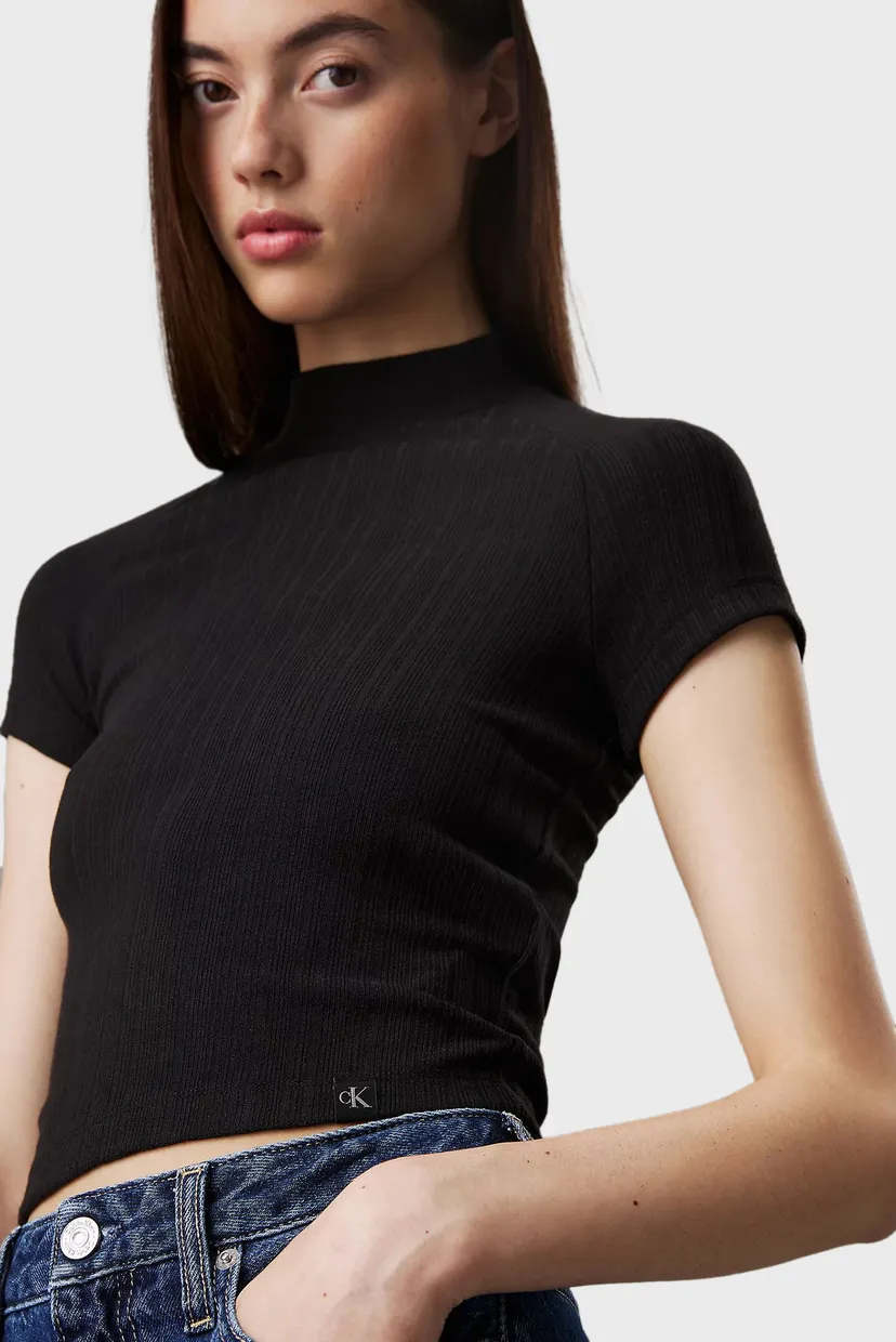 Футболка WARM TEXTURE RIB MOCKNECK TOP 4