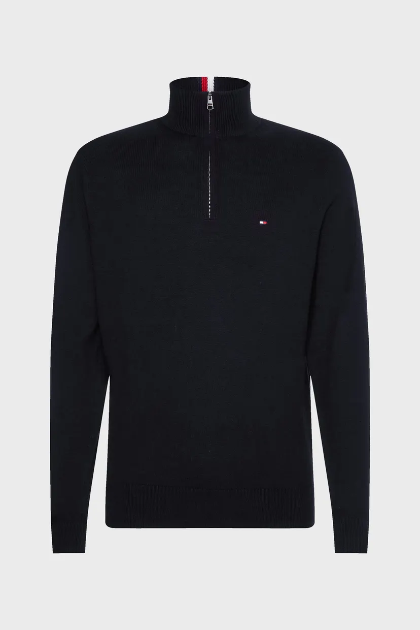 Sviter/PIMA ORG CTN CASHMERE ZIP MOCK 6