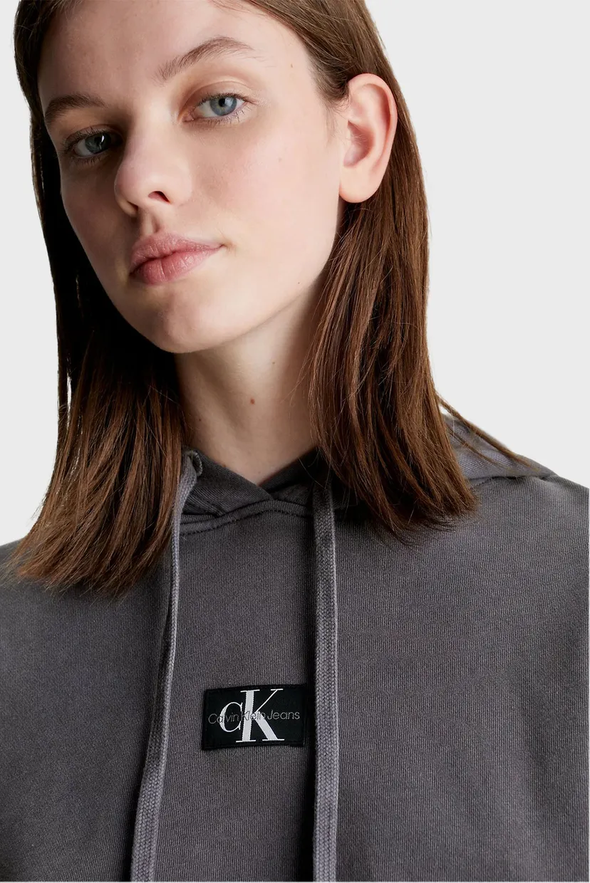 Hudi WASHED WOVEN LABEL HOODIE 4