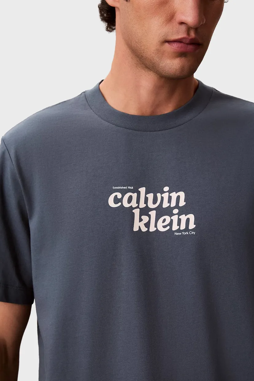 Futbolka/SS 20S CALVINKLEIN TRVL FONT GRA 4