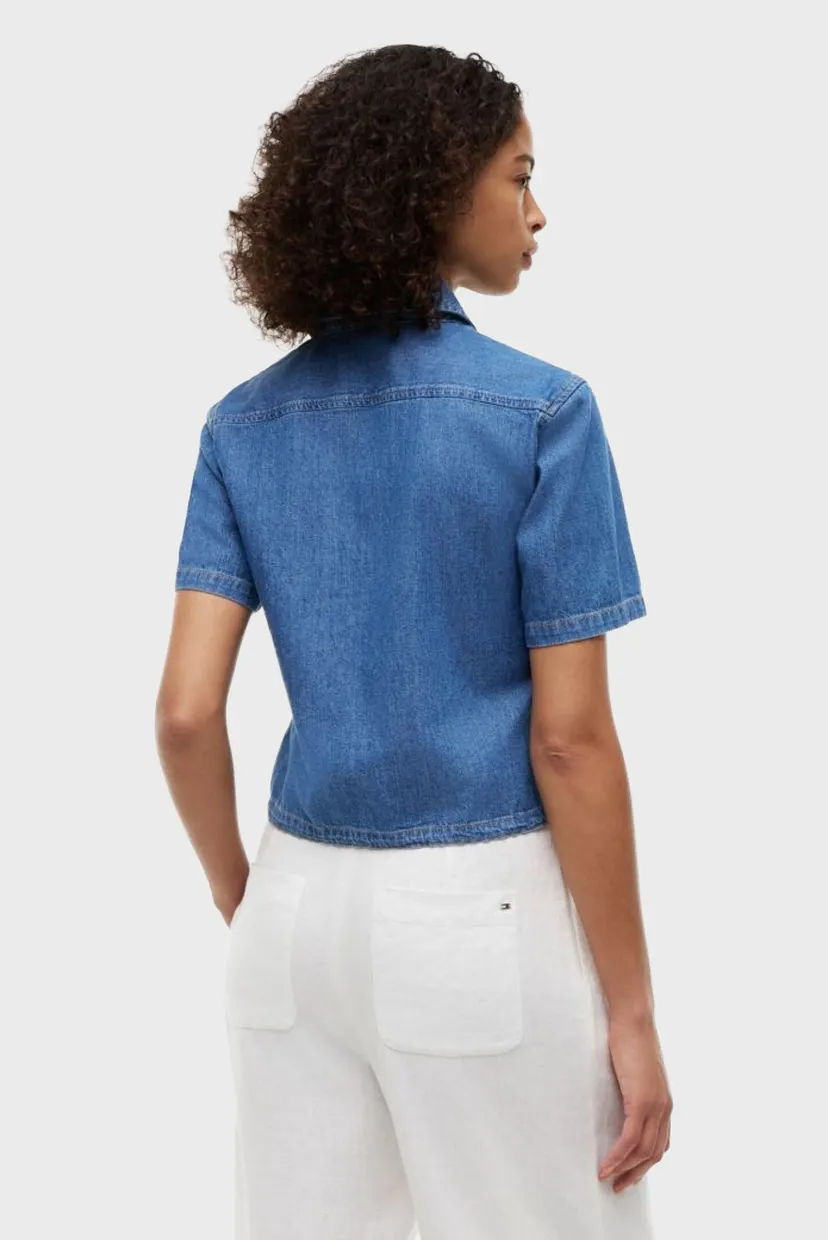 Yengi kalta ko'ylak BOXY TIE SHIRT MIA SS 3