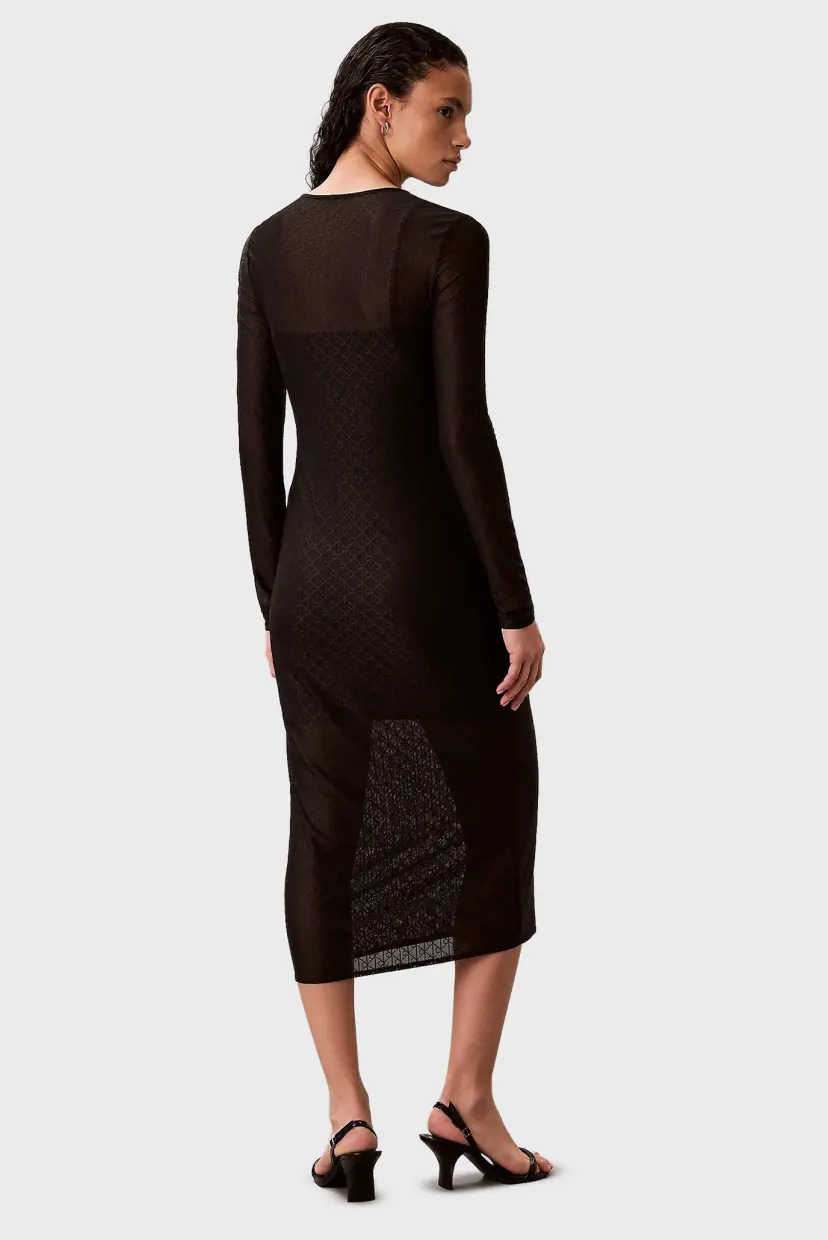 Koʻylak/LS AOP LACE MAXI DRESS 4