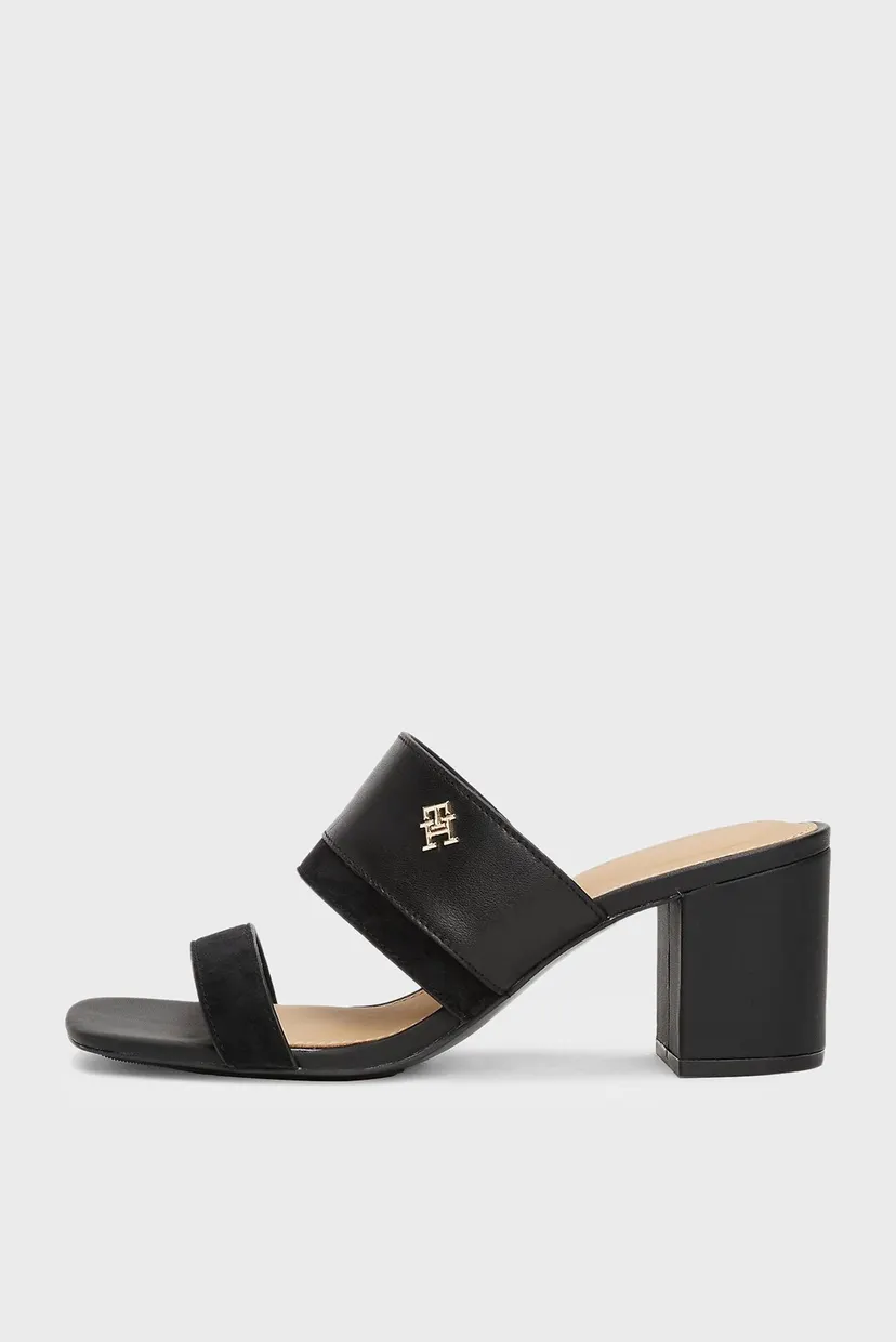 Bosonojkalar LEATHER & SUEDE BLOCK HEEL MULE 5