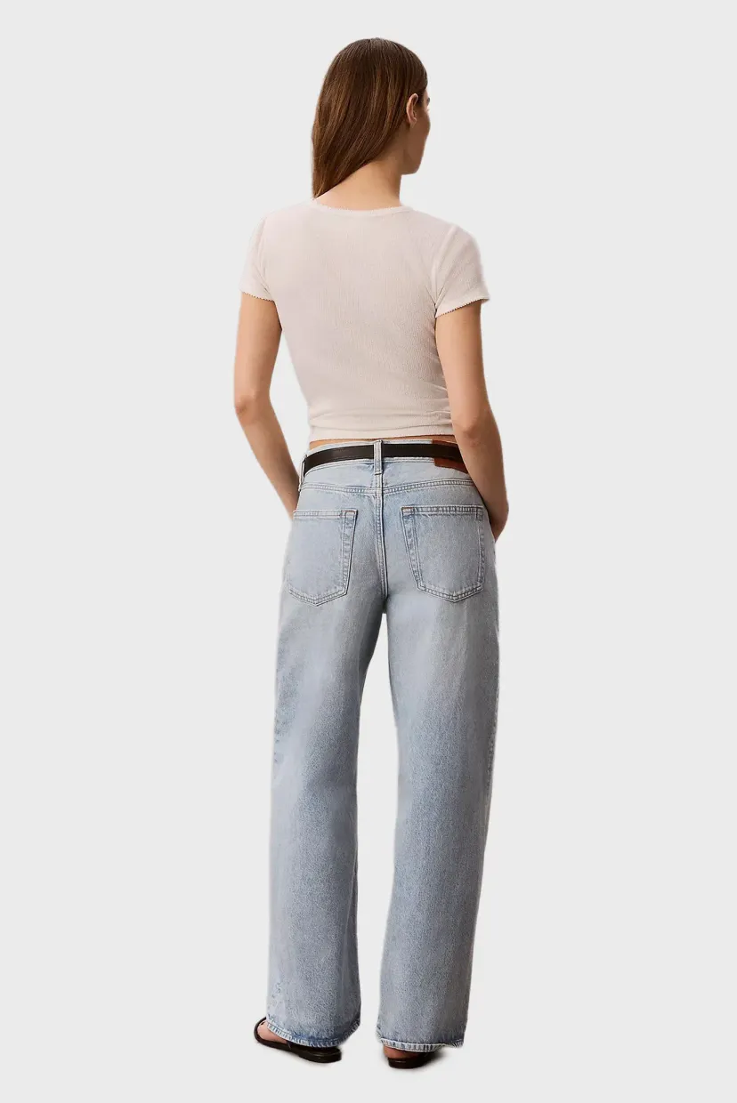 Jins shim/LOW RISE BAGGY INDIGO STONE 4