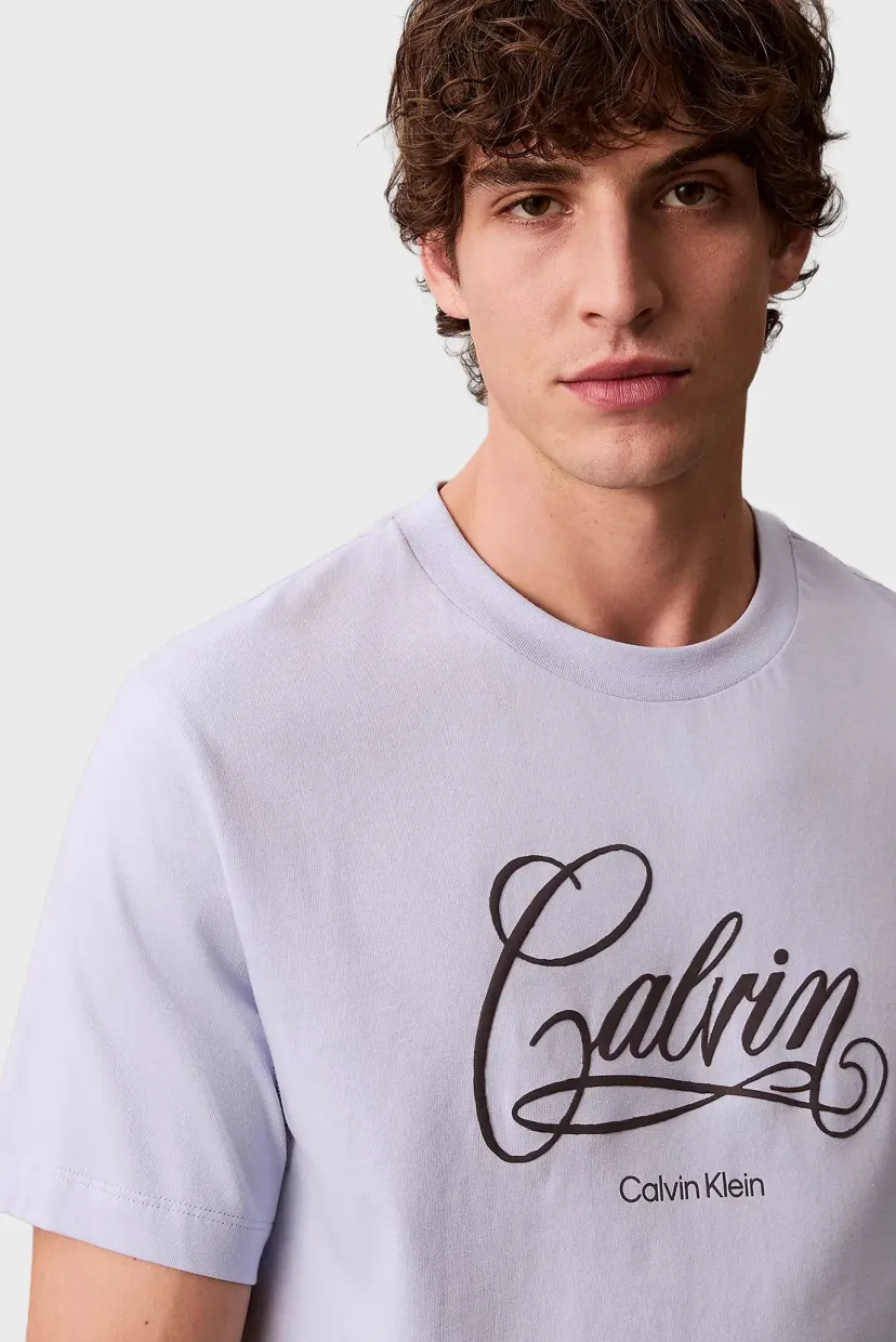 Футболка/SS 20S LN CALVIN SCRIPT GRAPHIC 5