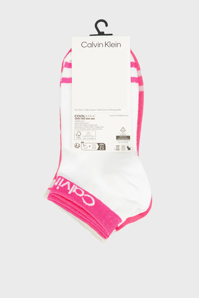 Носки CK WOMEN QUARTER 2P LOGO WELT 3