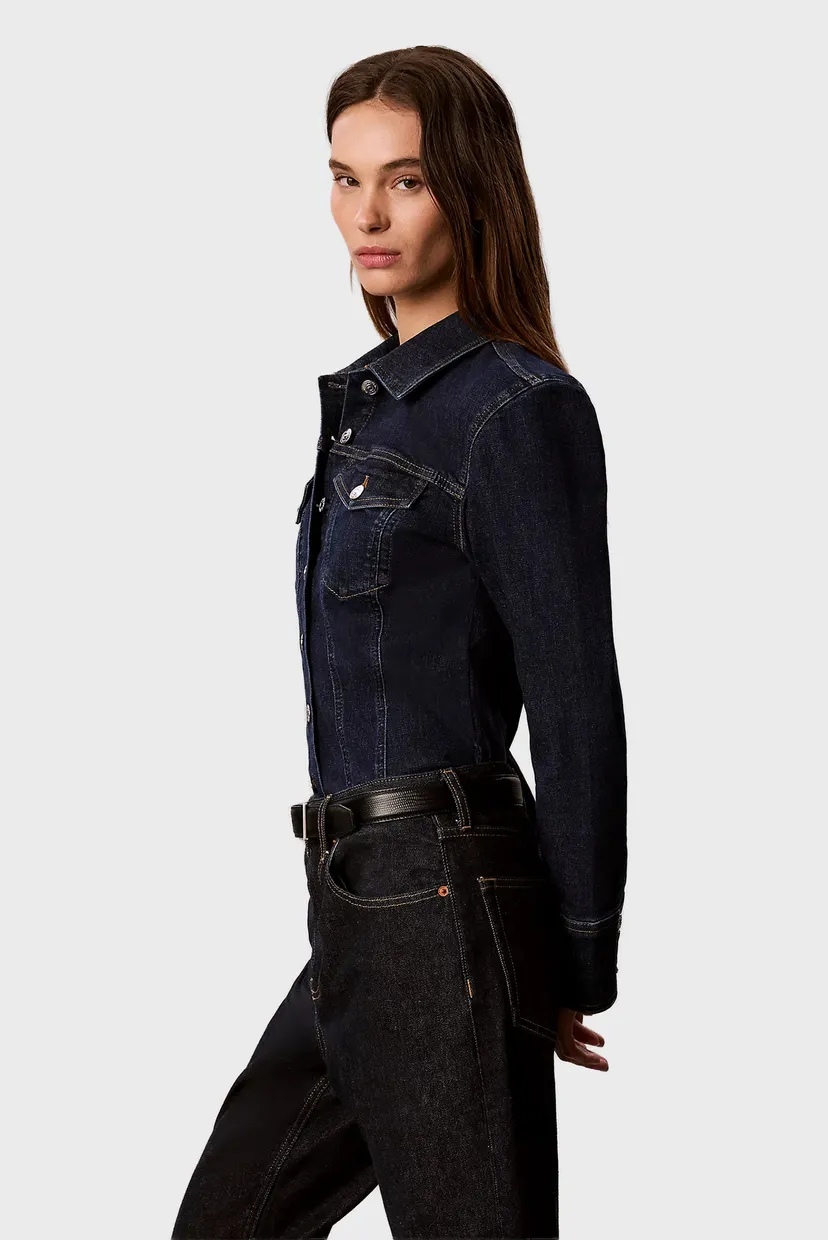 Рубашка/SCULPT TRUCKER SHIRT CK CLASSIC 3