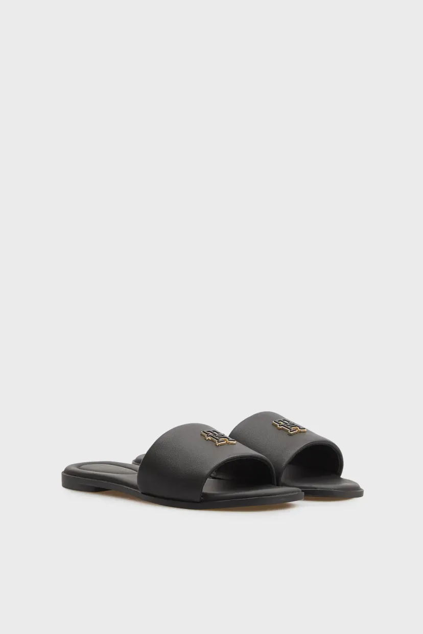 Sandali TH LOGO HARDWARE LEATHER MULE 3