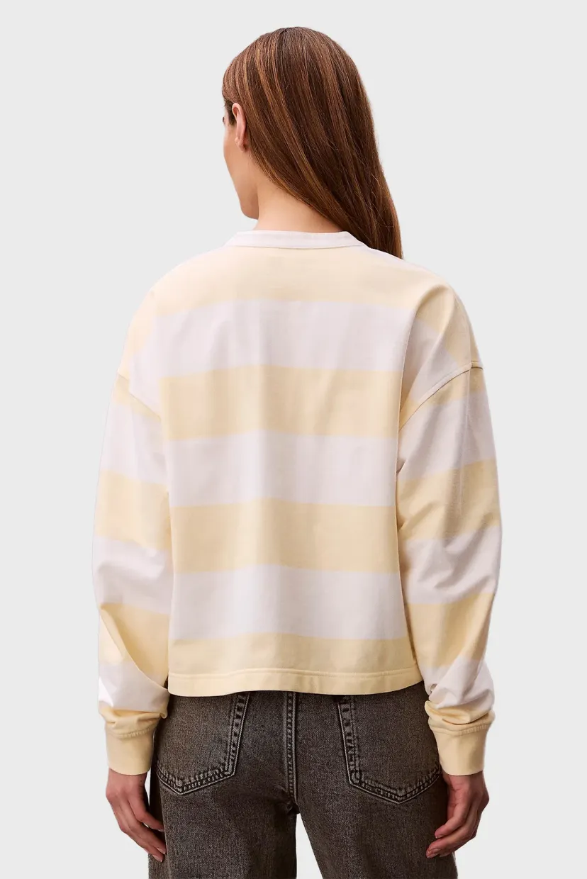 Лонгслив/LS VARSITY STRIPED HENLEY TOP 3