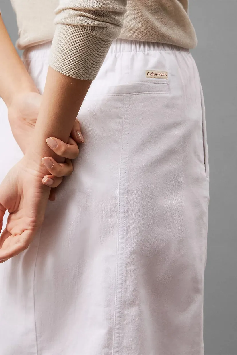 Yubka SOFT LINEN MIDI SKIRT 4