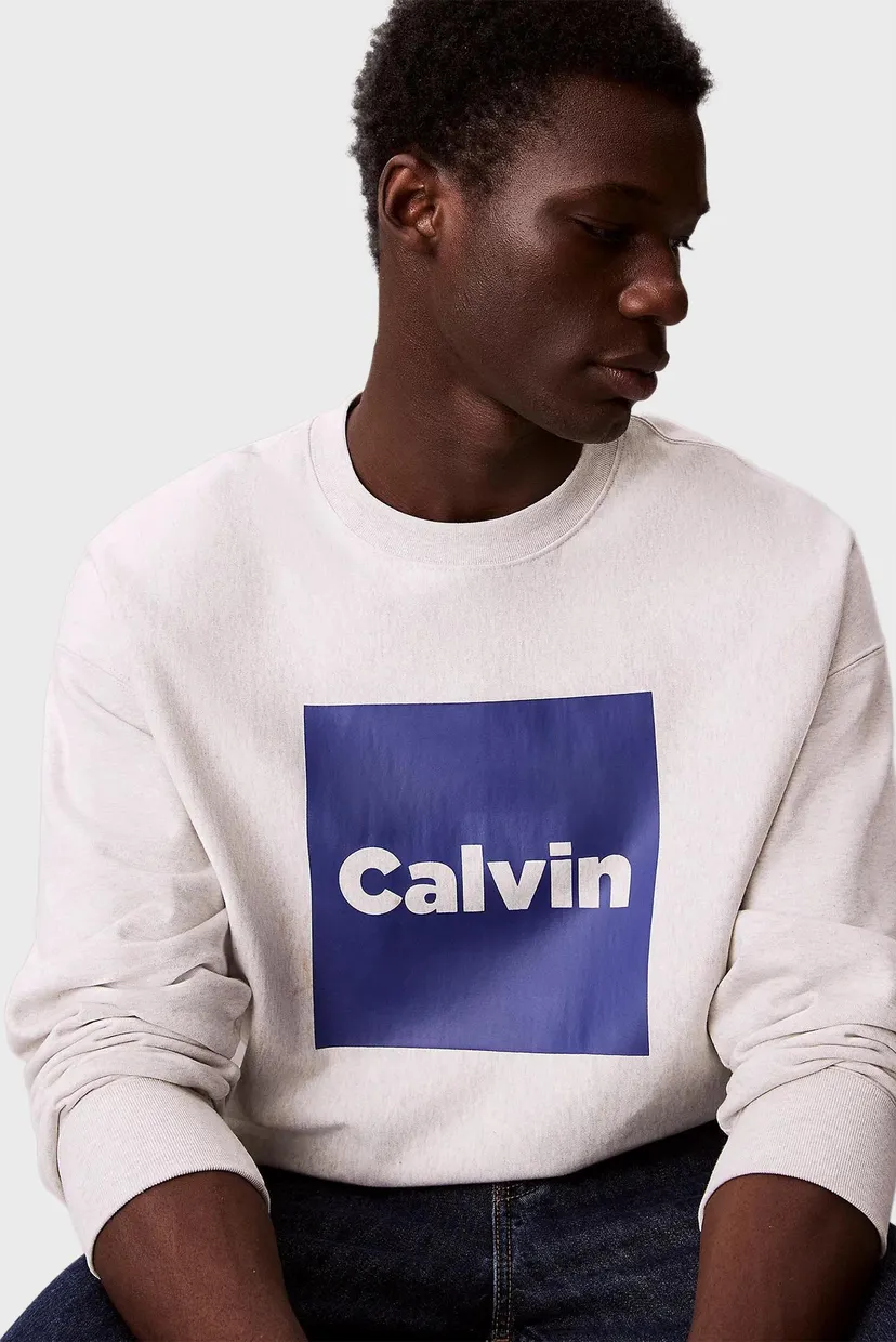 Svitshot/LS PREMIUM FLEECE CALVIN BOX GRA 5
