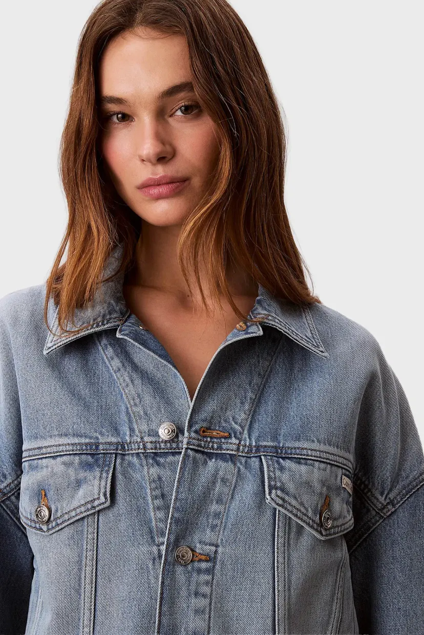 Куртка джинсовая/RELAXED TRUCKER VINTAGE MOSS 4