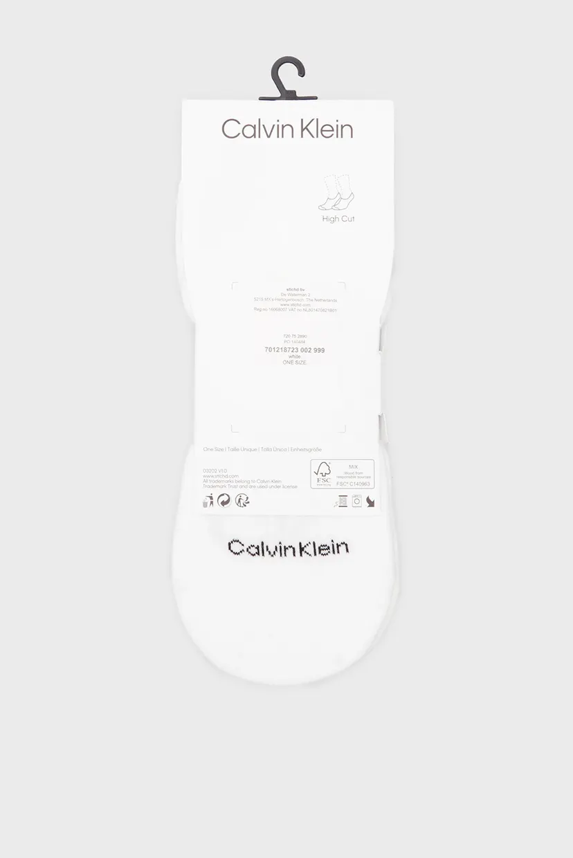 Kalta paypoq CK MEN FOOTIE HIGH CUT 3P LOGO 3