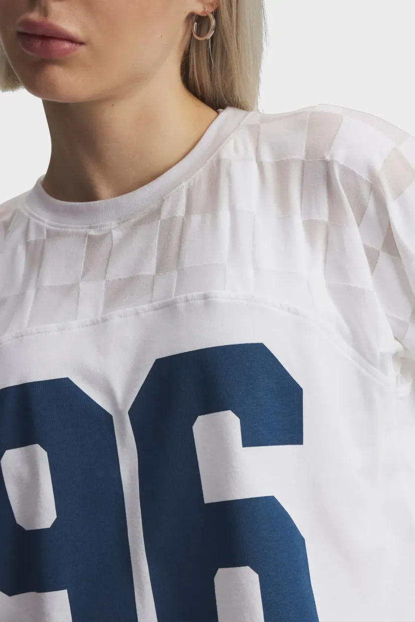 Футболка/UA Burnout 96 Tee-WHT 3