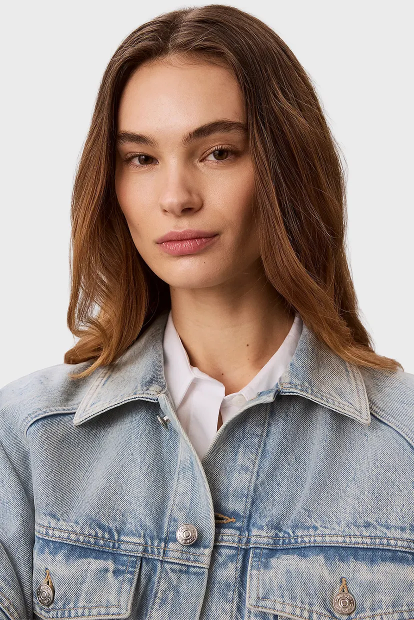 Куртка джинсовая/BRANDED BOXY DENIM JACKET FRESH 5