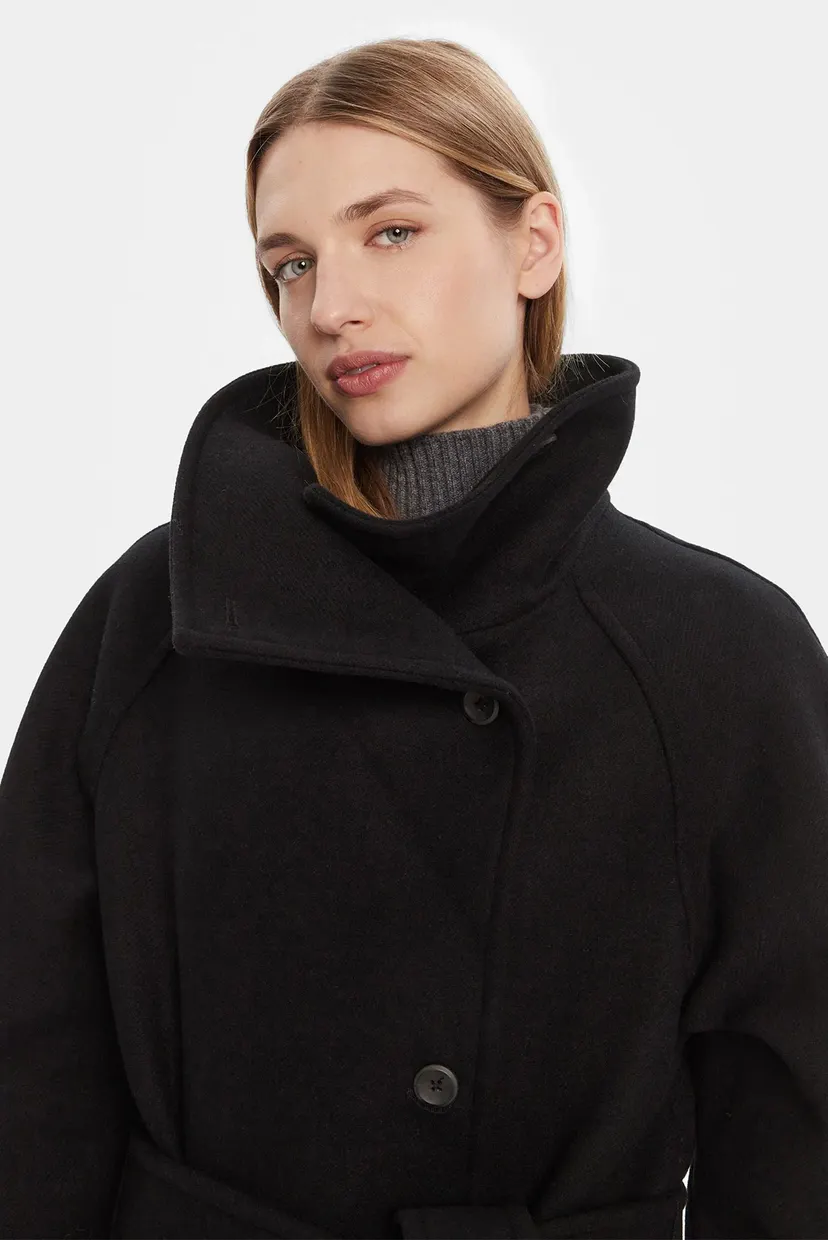 Palto FUNNEL NECK KNEE LENGTH WOOL COA 4