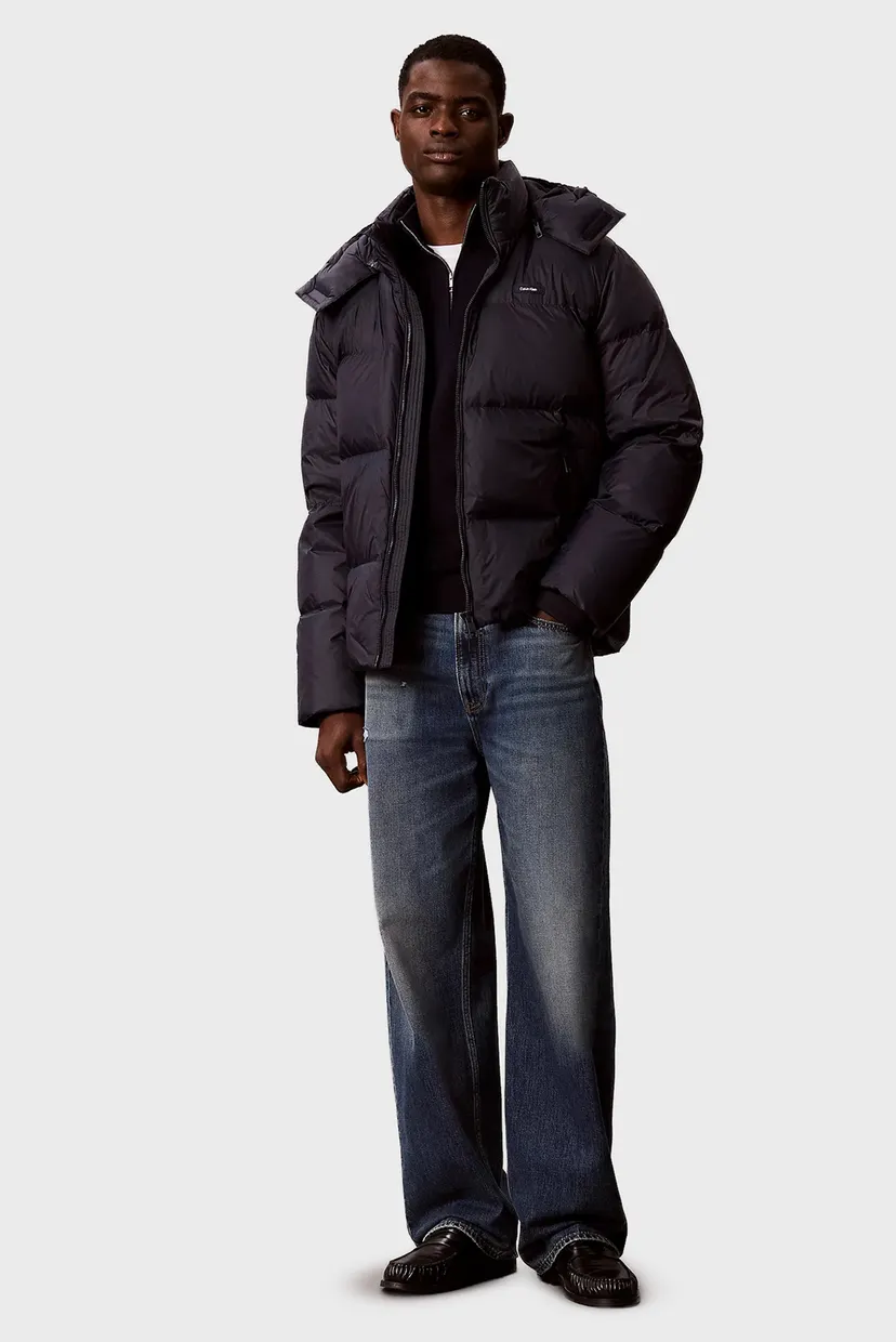 Куртка зимняя/LS NYLON DETACHABLE HOOD DOWN PU 3