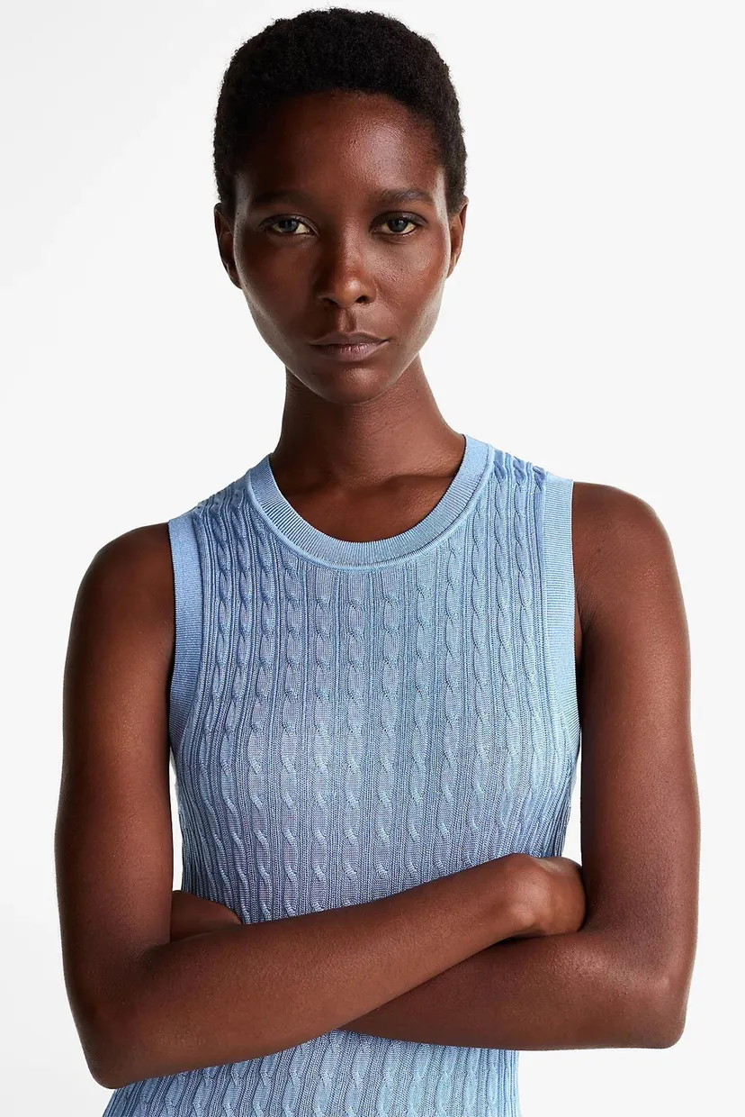 Koʻylak RAYON CABLE LONG FLARED DRESS NS 4