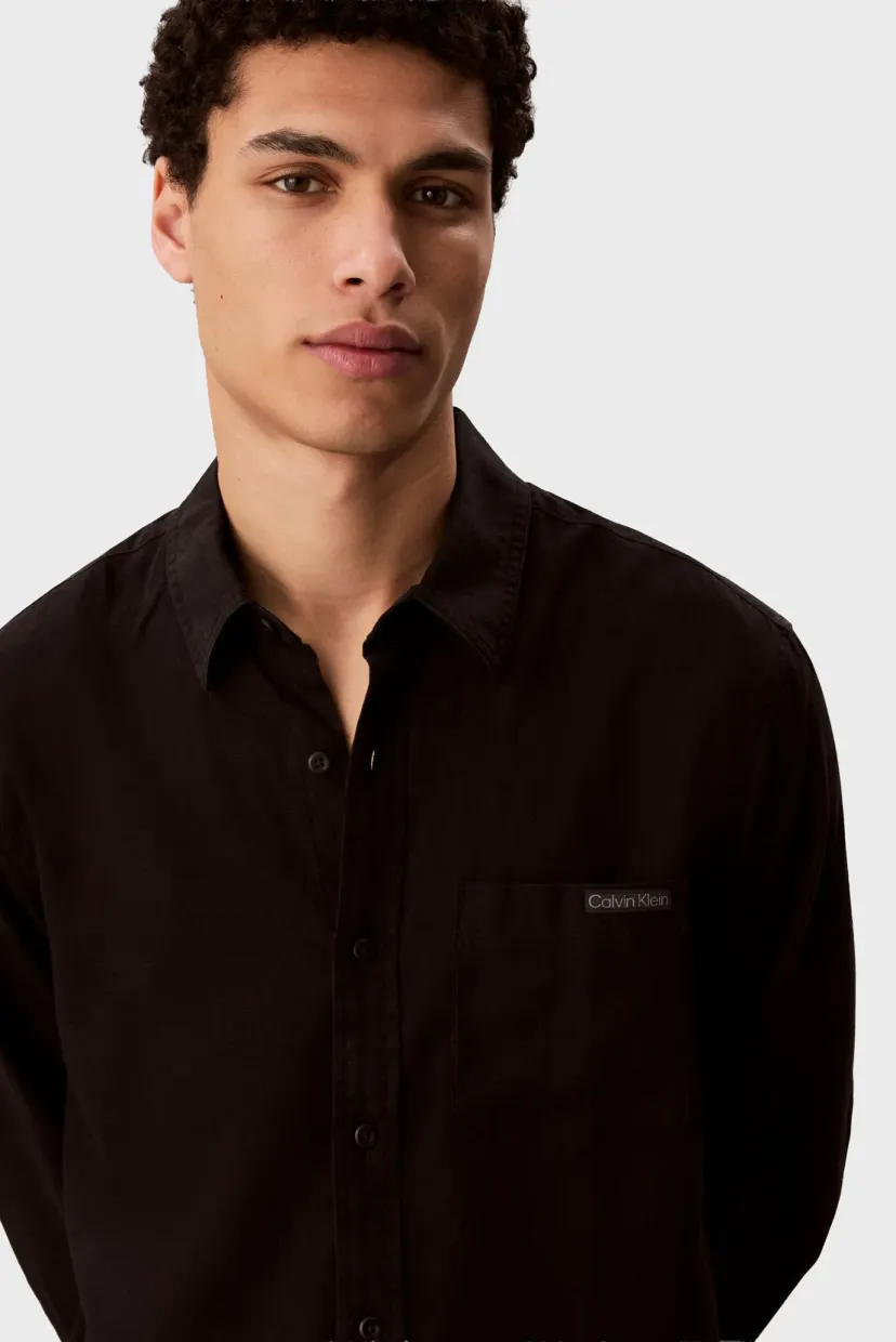 Рубашка/LS SOLID CASUAL LINEN CLASSIC SH 5