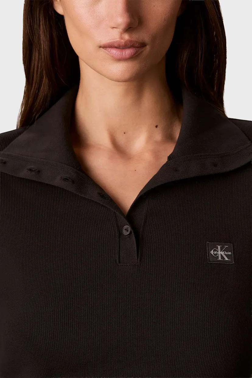 Лонгслив/LS WVN LABEL TNECK HENLEY 5