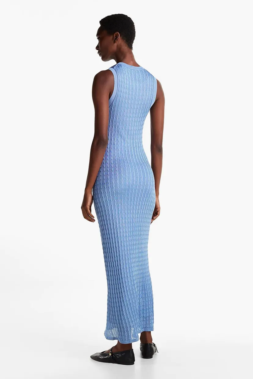 Koʻylak RAYON CABLE LONG FLARED DRESS NS 3