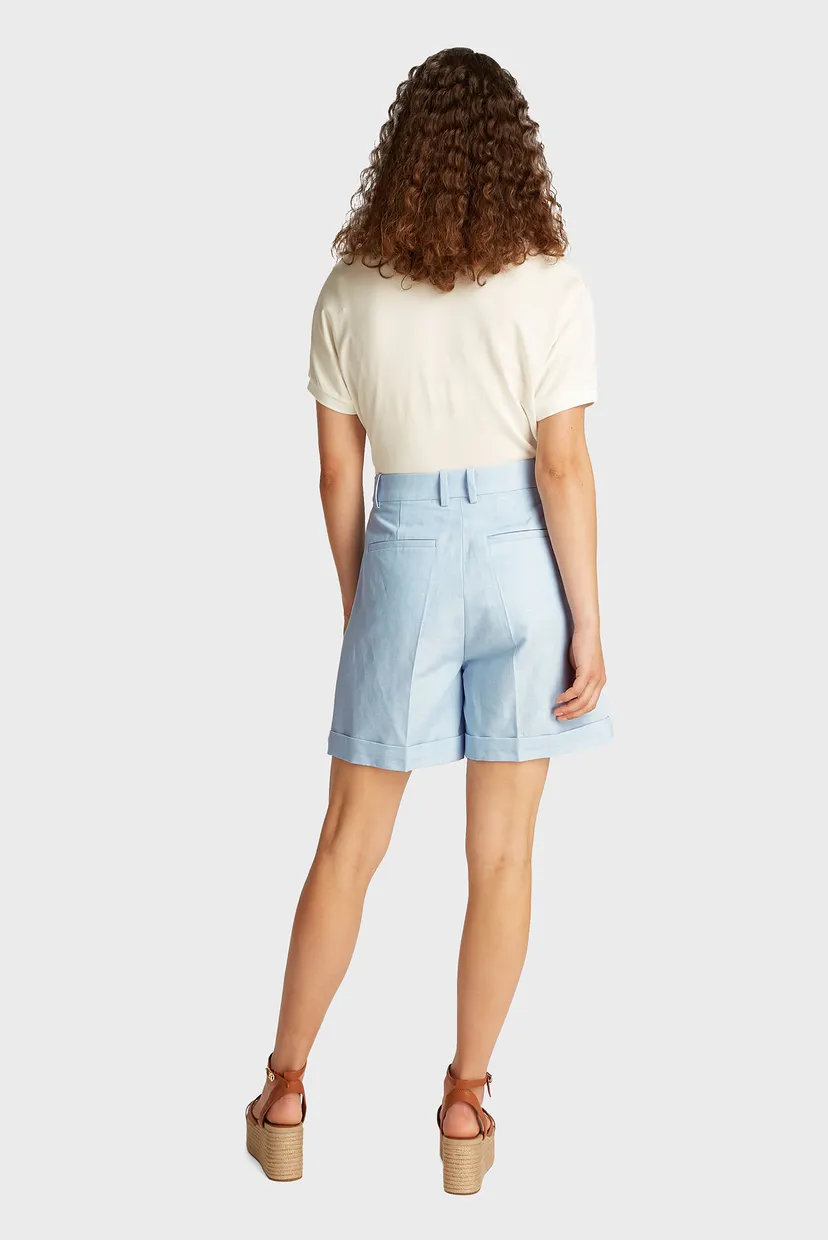 Shortik LINEN MIX PLEATED SHORT 3