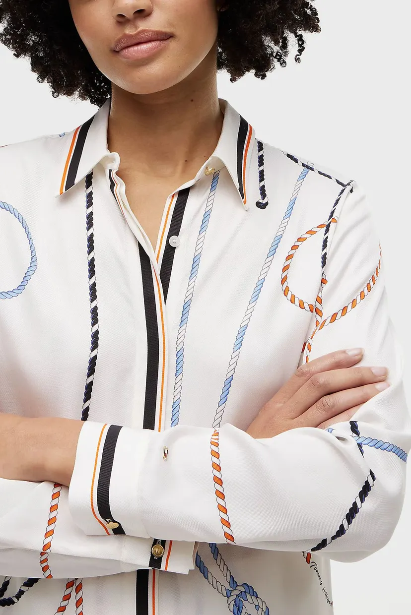 Ko'ylak/REG VIS TWILL ROPE SHIRT LS 4