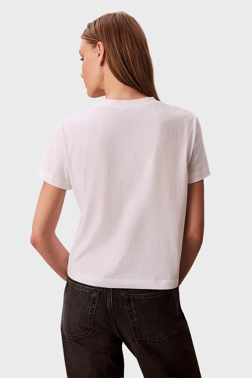 Futbolka SS FITTED SCRIPT CALVIN KLEIN TE 4