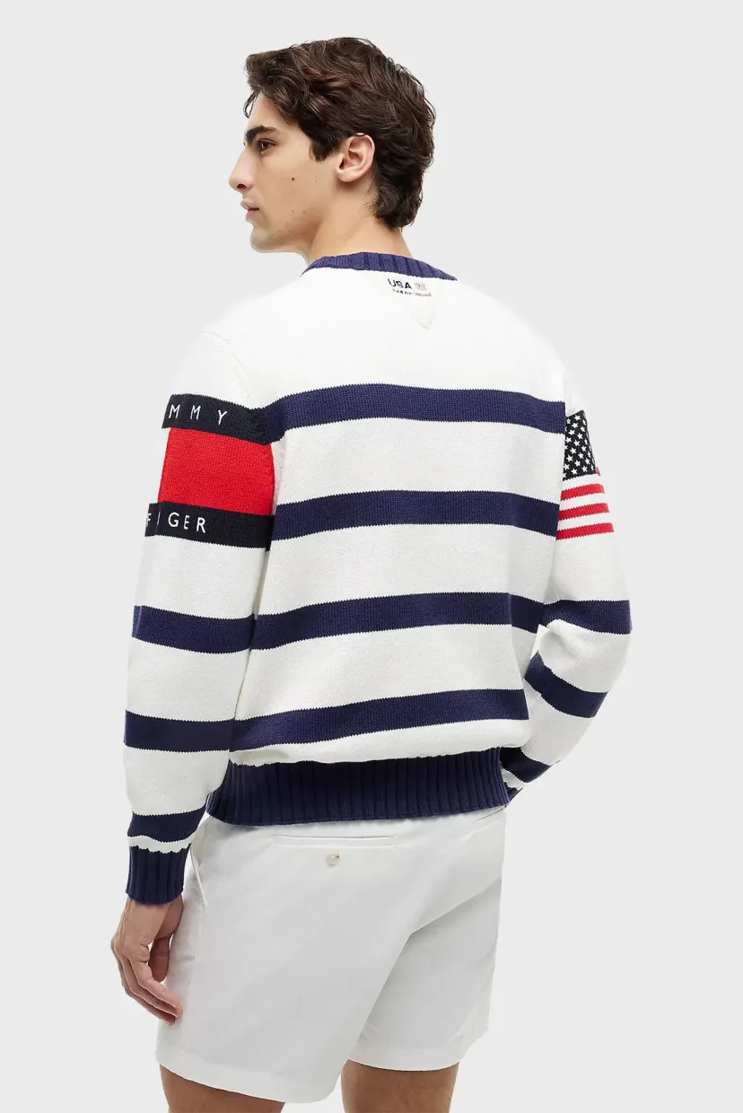 Sviter US SAILGP MARINE STRIPE CREWNECK 3