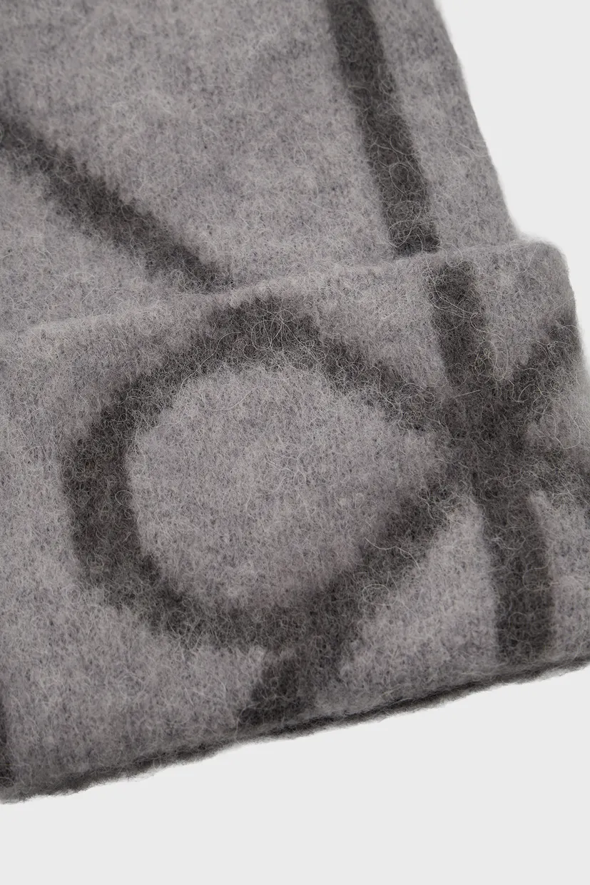 Шапка/EMBLEM AOP BRUSHED BEANIE 3