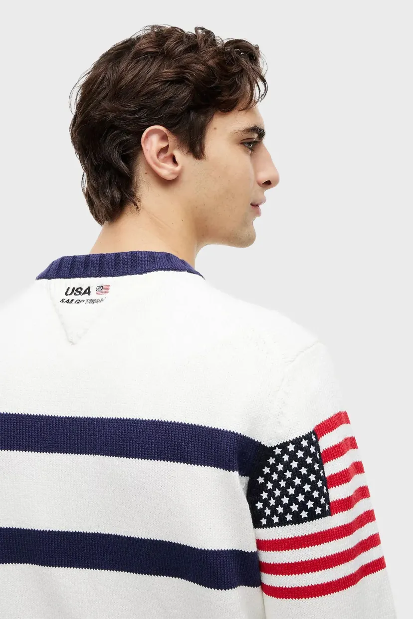 Sviter US SAILGP MARINE STRIPE CREWNECK 4