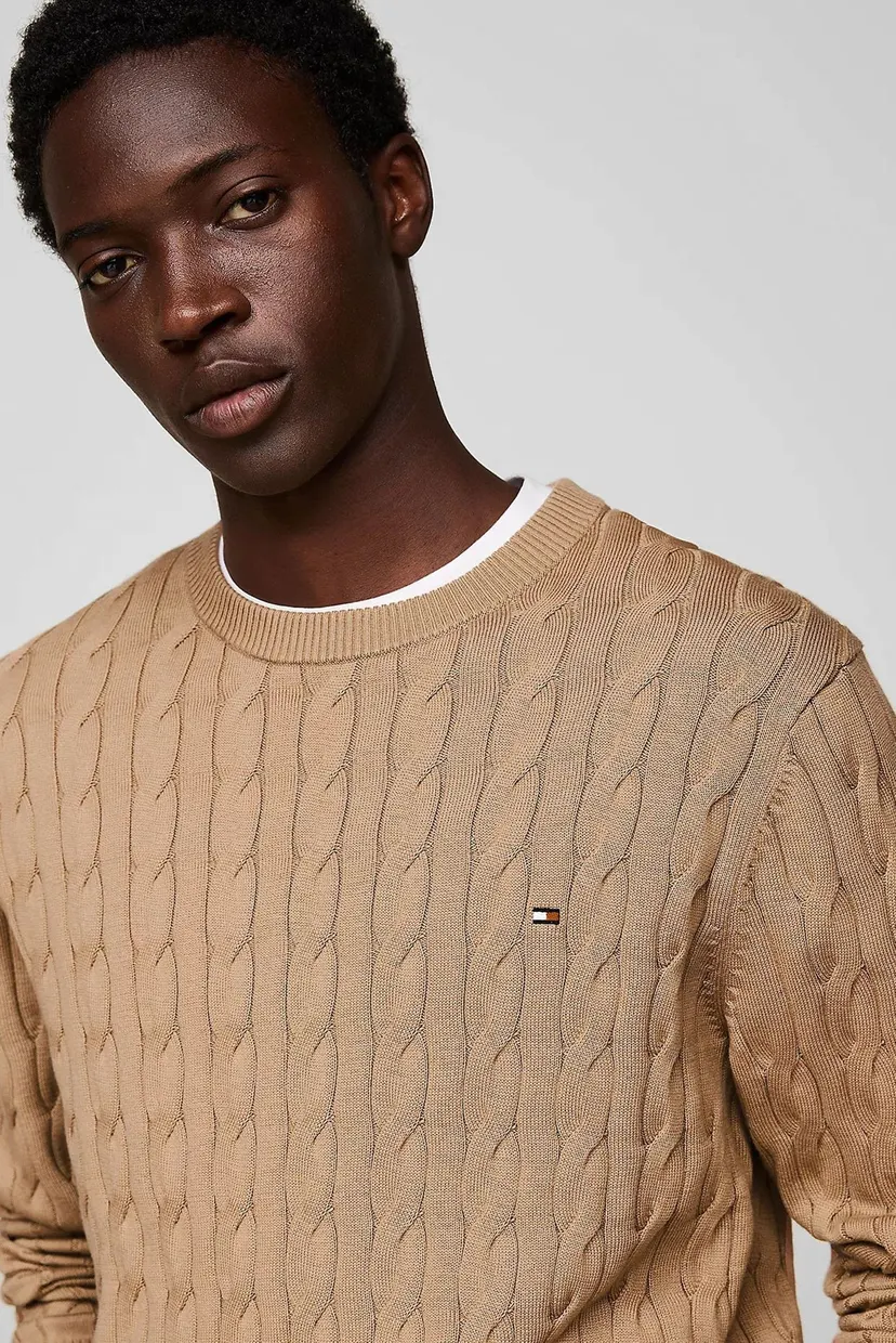 Sviter/CLASSIC COTTON CABLE CREW NECK 4