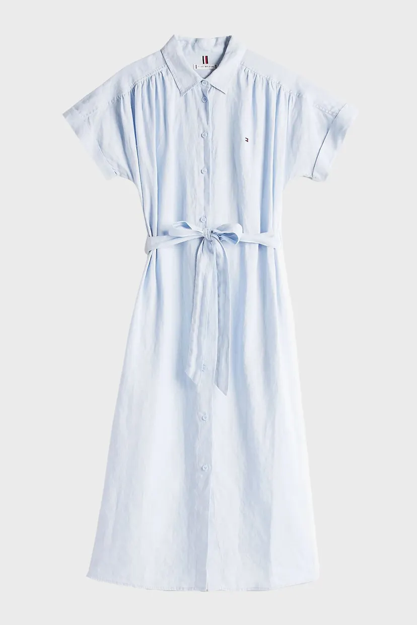 Платье ESS LINEN S S MIDI SHIRT DRESS 5
