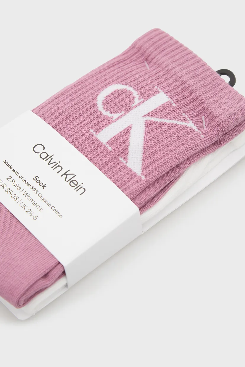 Носки/CKJ WOMEN SOCK 2P MONOGRAM 3