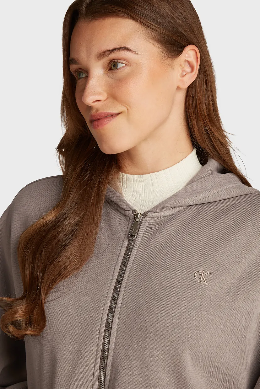 Reglan WASHED PUFF PRINT ZIP-THROUGH 3