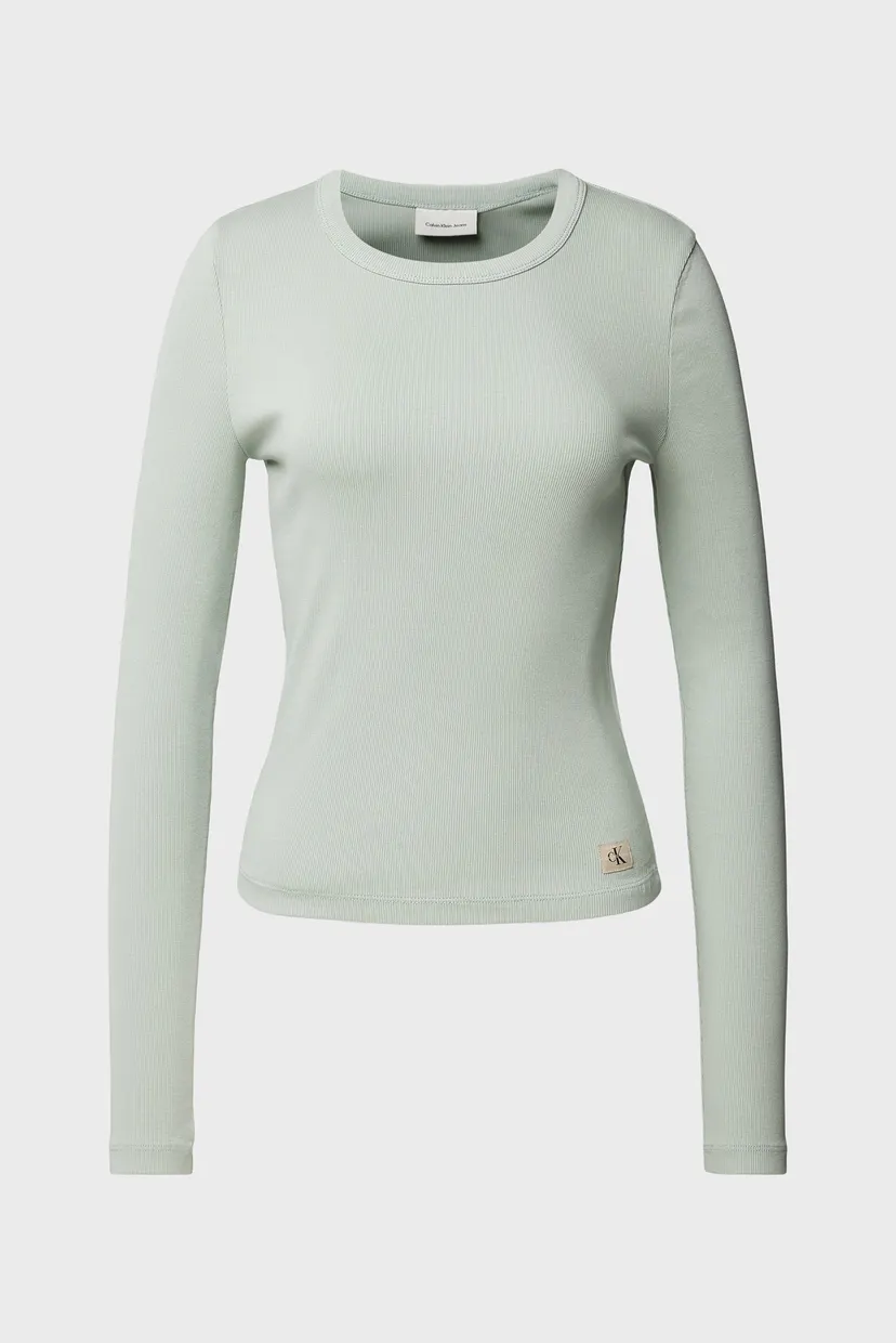 Лонгслив WASHED LABEL RIB LONG SLEEVE 5