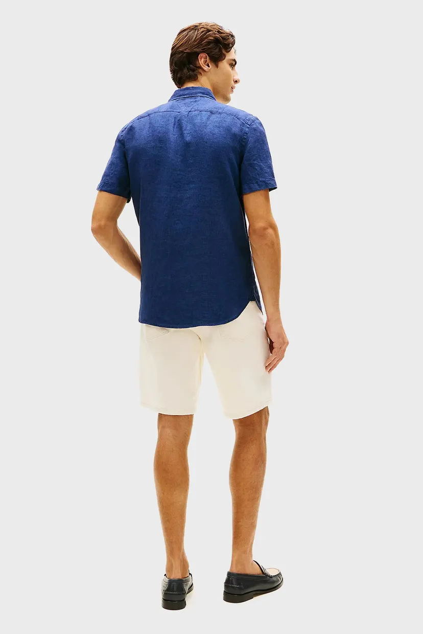 Yengi kalta ko'ylak/PIGMENT DYED LINEN RF SHIRT S/S 3