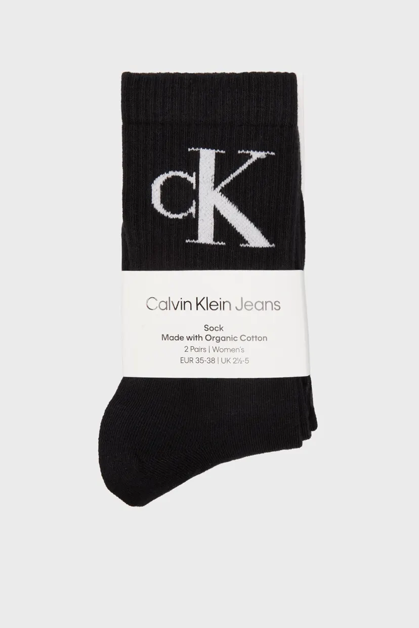 Paypoq CKJ WOMEN SOCK 2P MONOGRAM 3