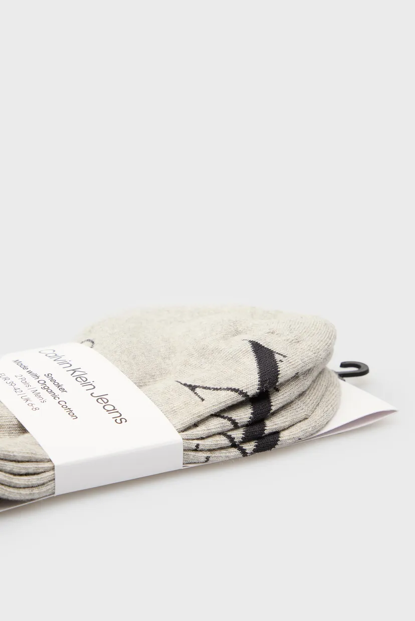 Носки/CKJ MEN SNEAKER 2P MONOGRAM 3