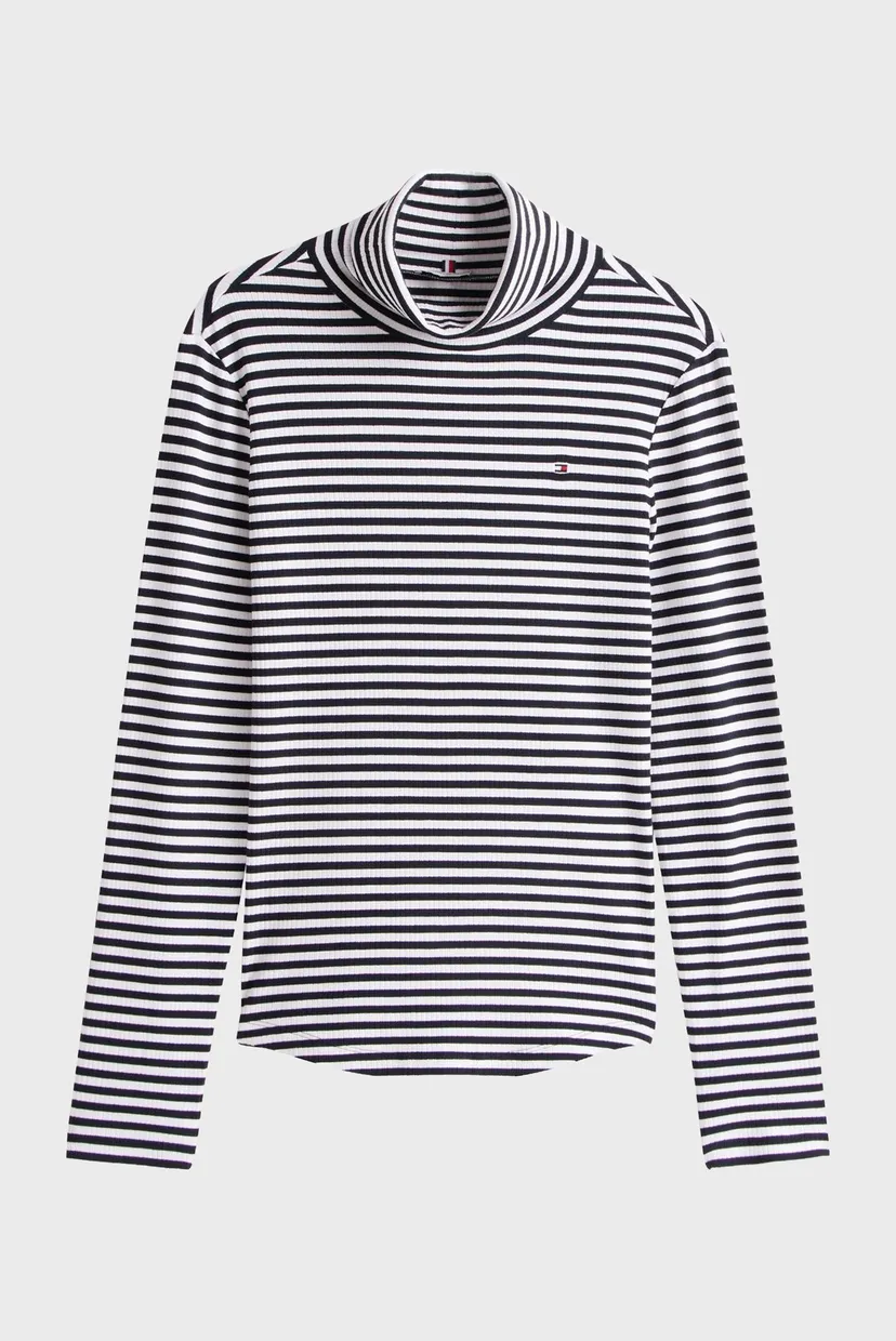 Лонгслив SLIM 5X2 RIB ROLL-NK LS 3