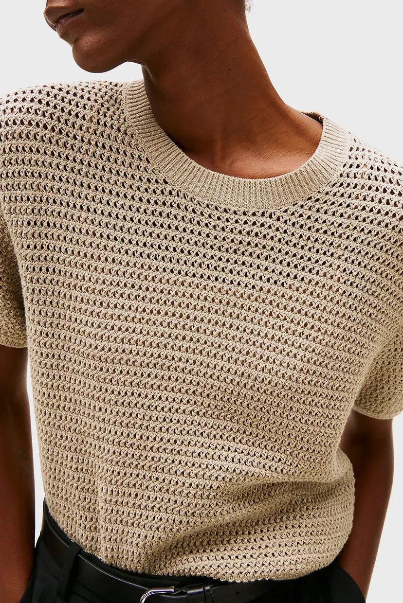 Свитер POINTELLE CROCHET SS C-NK SWT 5