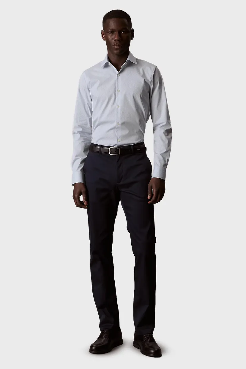 Рубашка SLIM ESNTL POPLIN STR PRT 3
