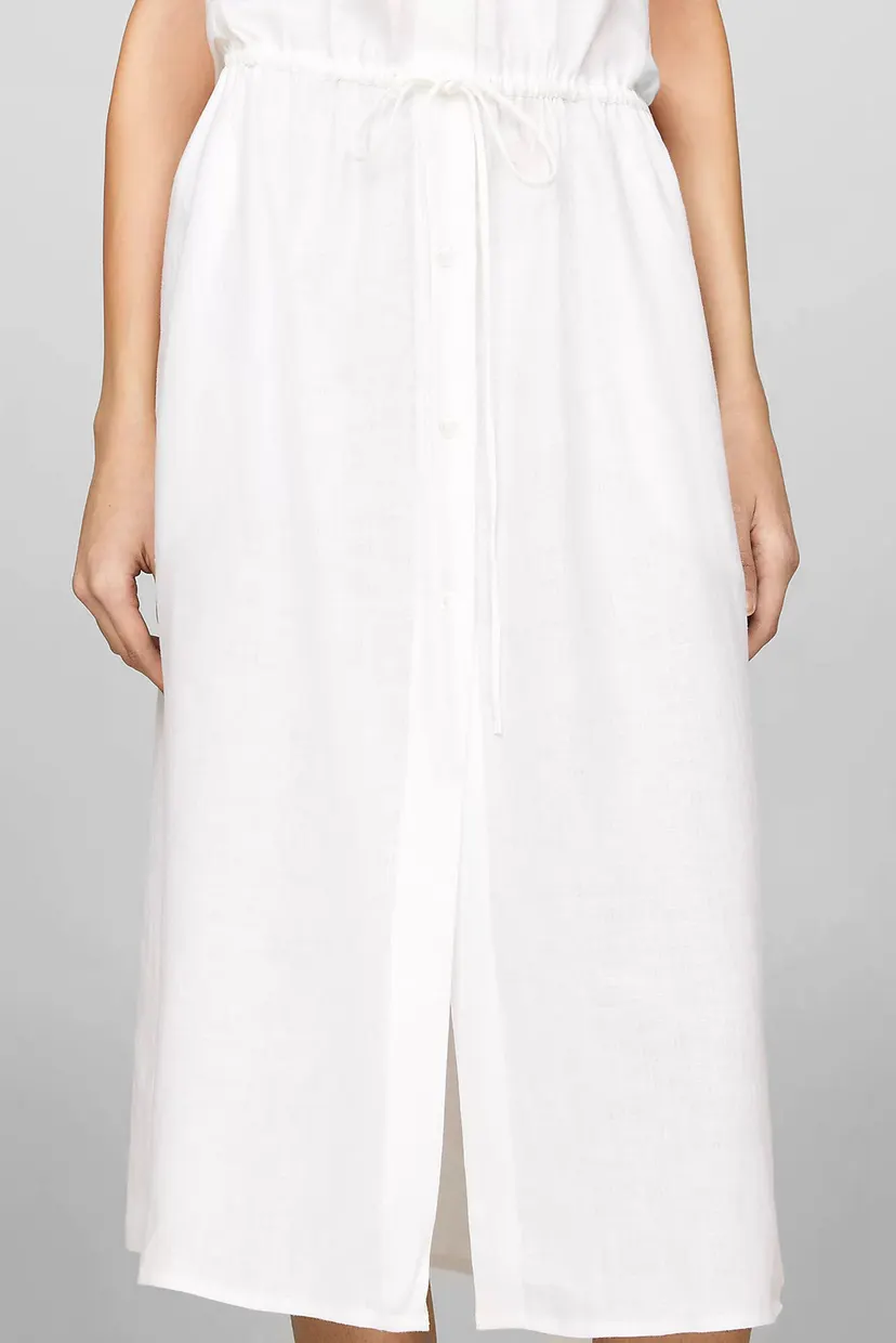 Koʻylak LINEN SS MIDI SHIRT DRESS 4