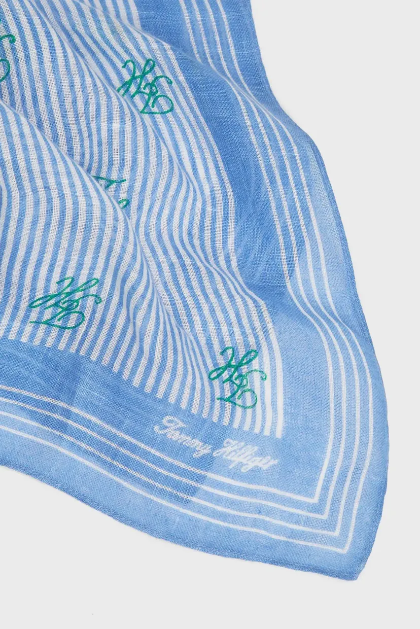 Sharf/TH SCRIPT MONOGRAM LINEN SQUARE 3