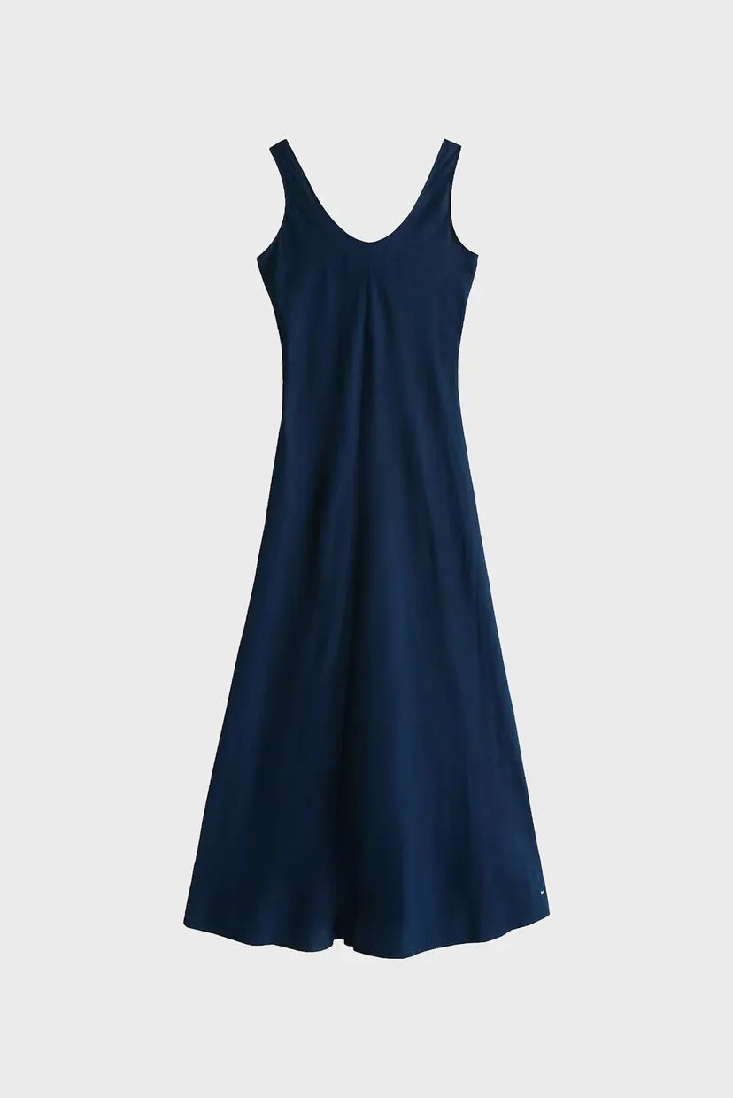 Koʻylak TEXTURED LINEN TANK MAXI DRESS 5