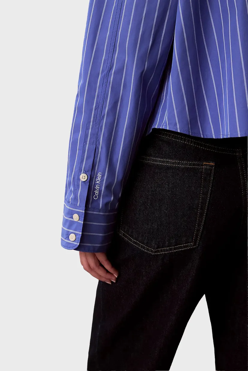 Ko'ylak YD STRIPE BOXY CROPPED SHIRT 5