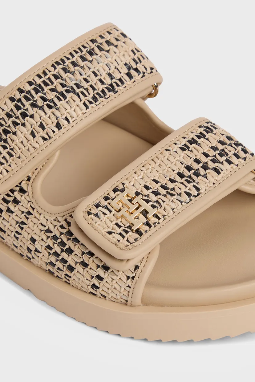 Сандалии/DOUBLE STRAP RAFFIA SANDAL 5