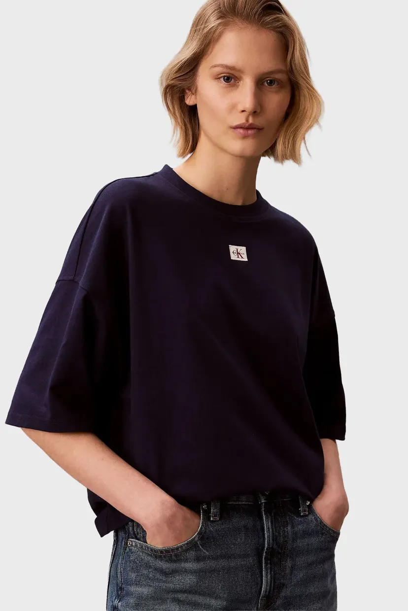 Футболка/SS WOVEN LABEL OVERSIZED TEE 5