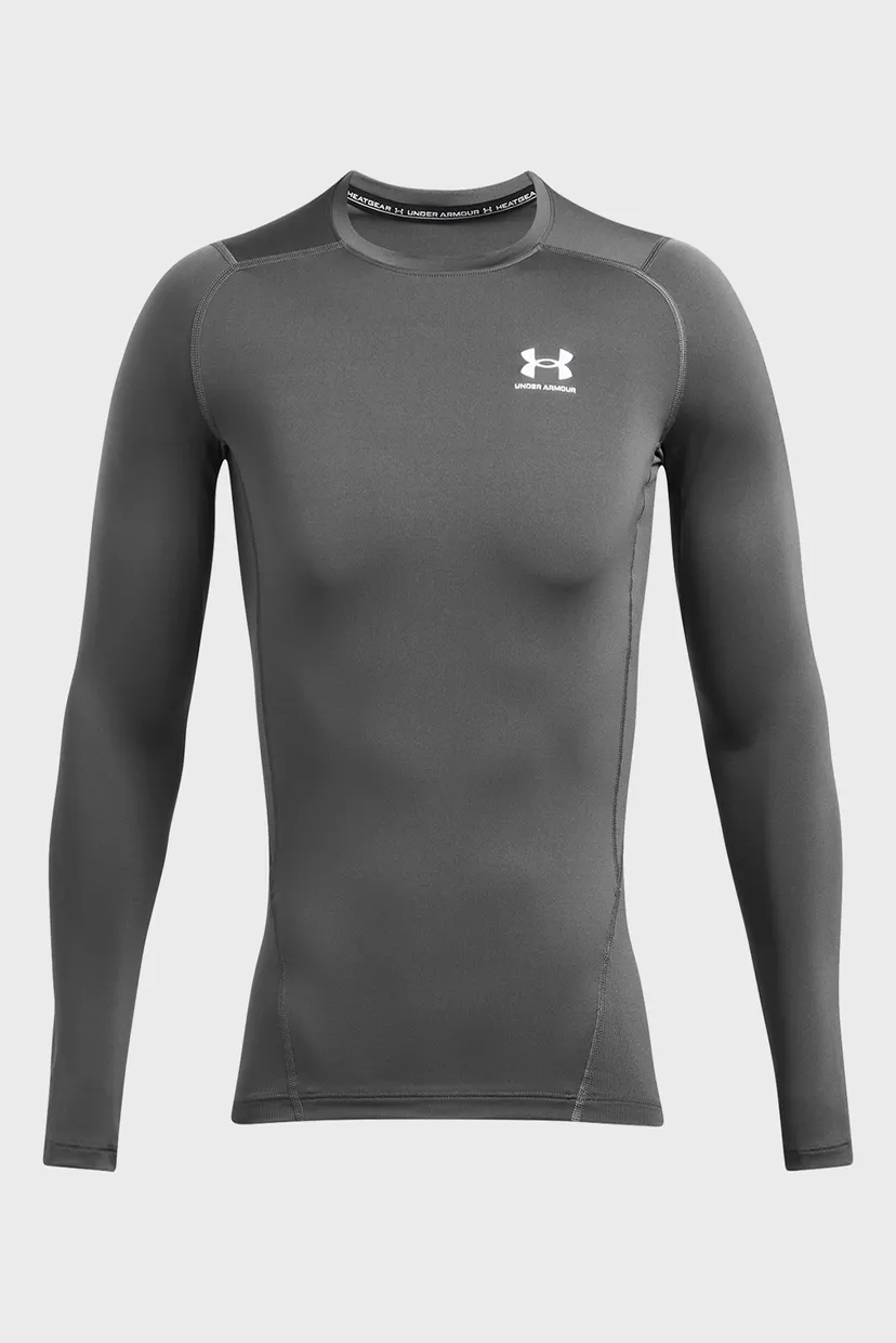 Uzun yengli futbolka UA HG Armour Comp LS-GRY 3