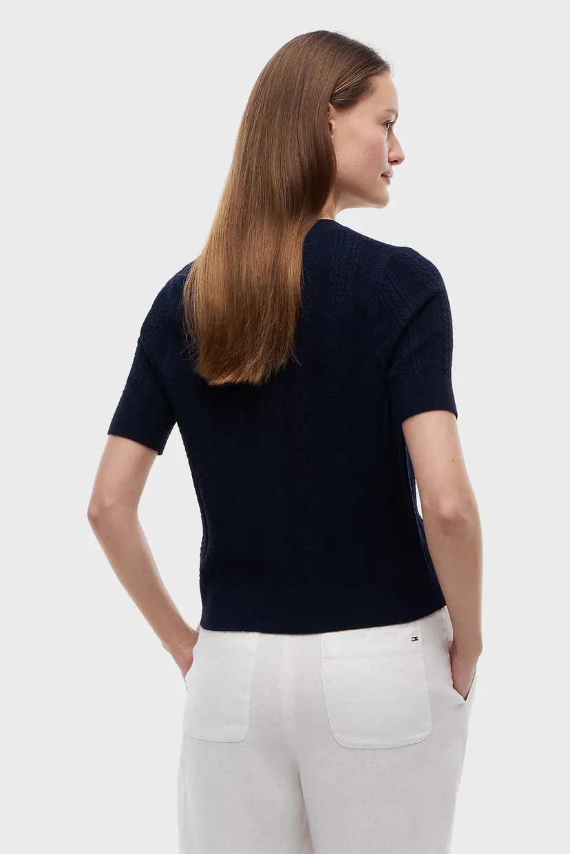 Свитер SUMMER CABLE C NK CARDI S S 3